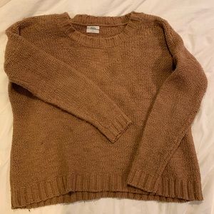 Brown knit sweater